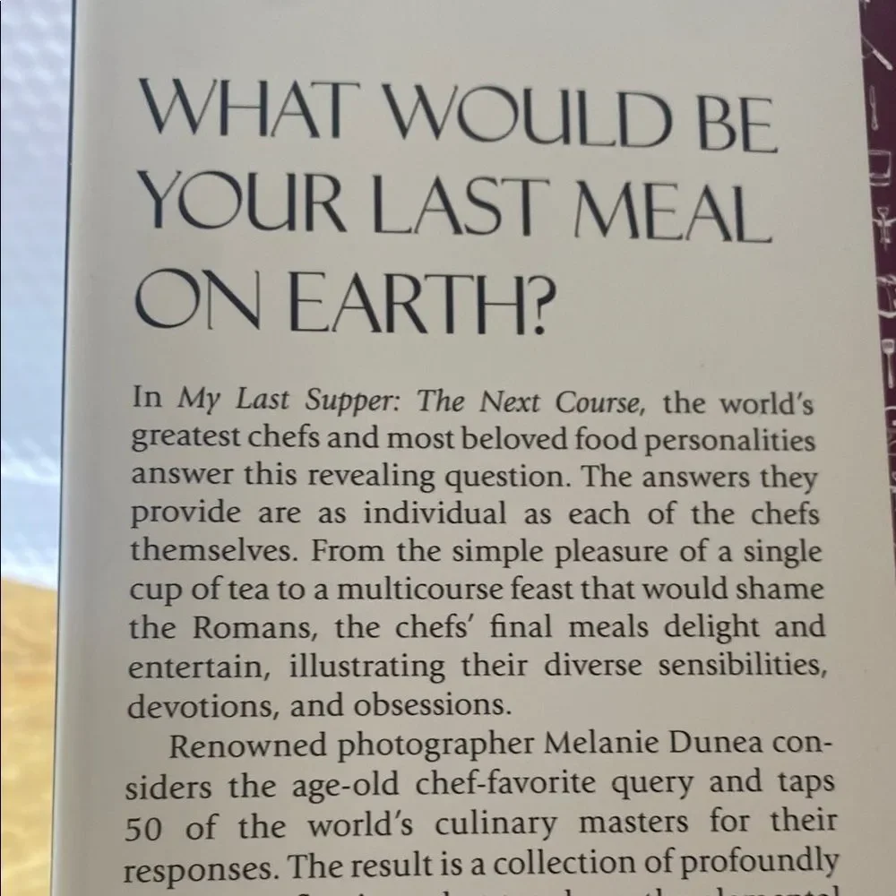 My Last Supper “The Next Course”Hardcover Book by Melanie Dunea - Picture 3 of 16